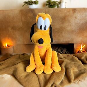 Disney Pluto Plush Stuffed Animal Dog Toy Sitting Kohls Cares 2014 14” Tall